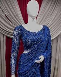 Blue Saree